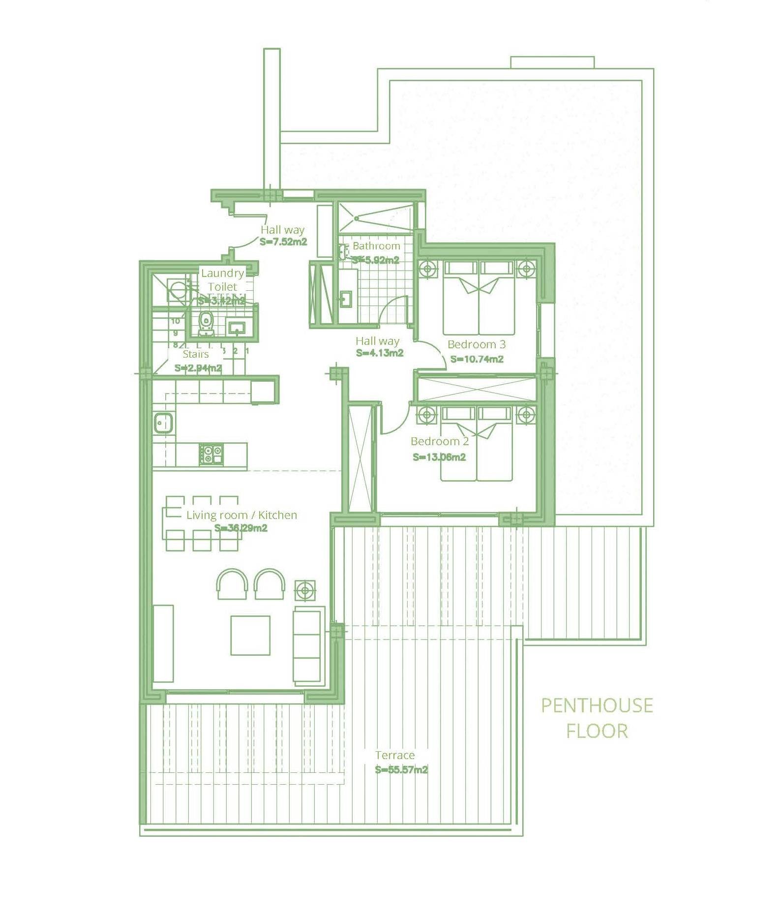 Stylowy i jasny dwupoziomowy penthouse w Cortijo del Golf na New Golden Mile · Zdjęcie 41